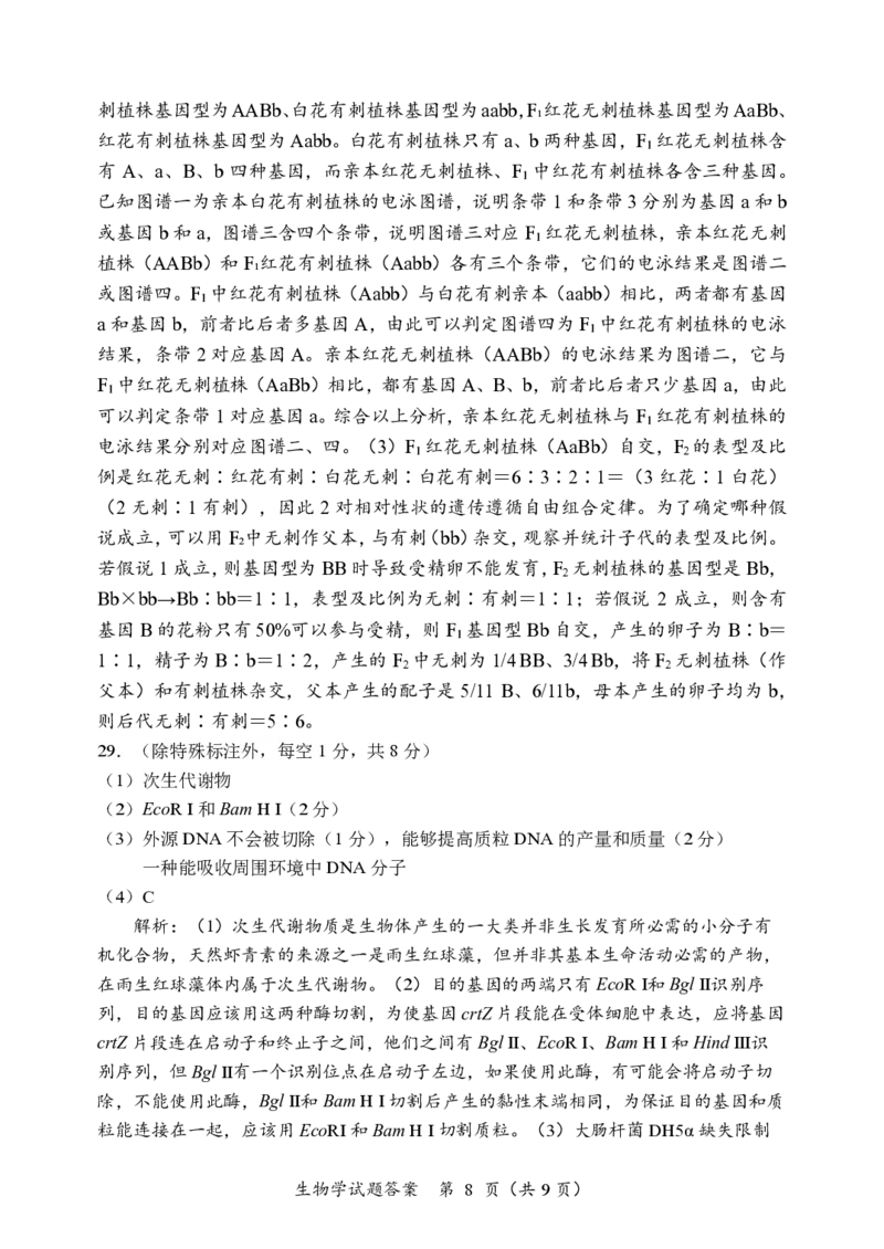黑龙江省龙东联盟2024-2025学年高三上学期10月月考生物试题答案_2024-2025高三（6-6月题库）_2024年10月试卷_1011黑龙江省龙东联盟2024-2025学年高三上学期10月月考