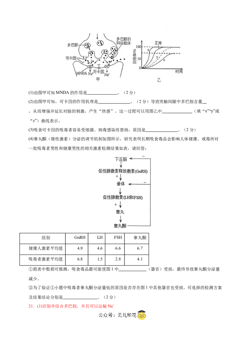 高二生物第一次月考卷（江苏专用）（全解全析）_2024-2025高二（7-7月题库）_2024年09月试卷_0922黄金卷：2024-2025学年高二上学期第一次月考9科word解析版含答题卡（江苏专用）