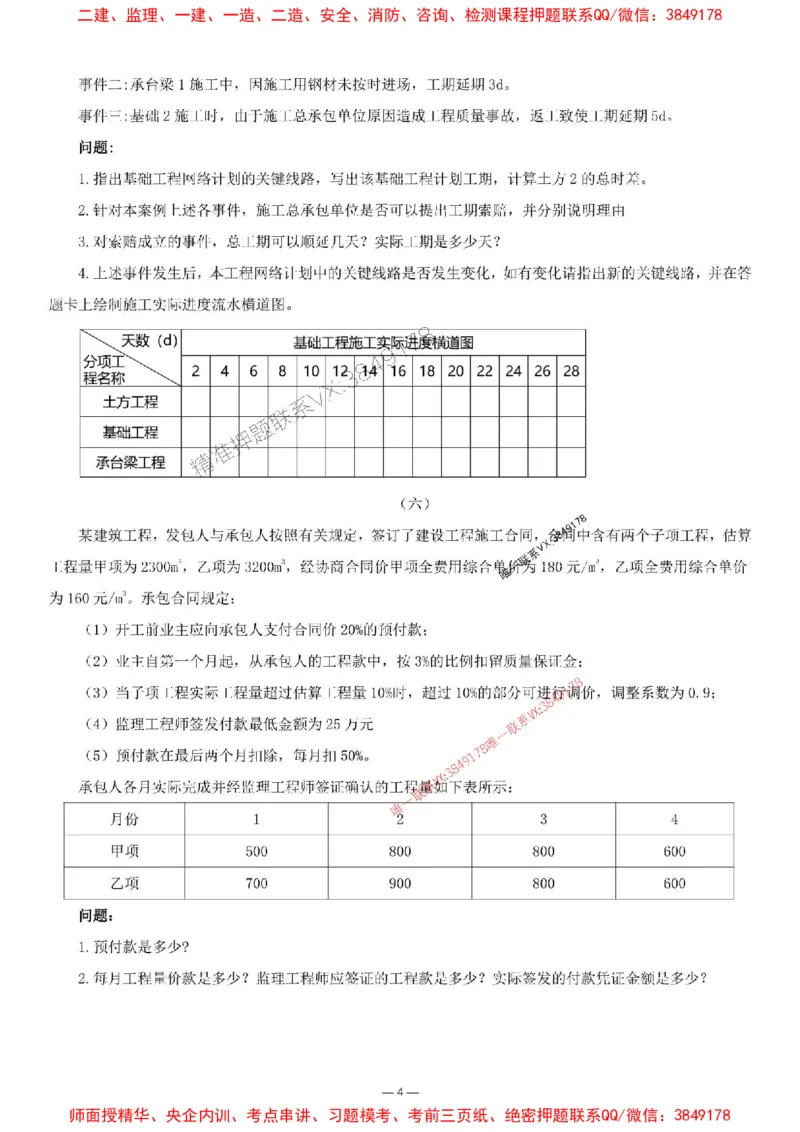 刘洋-集训卷2_监理工程师_2025监理工程师_2025年监理工程师SVIP_2025年监理土建案例SVIP_05-考前密训✿央企特训✿机构普押_13-案例《集训4套卷+简答47问》刘洋推荐