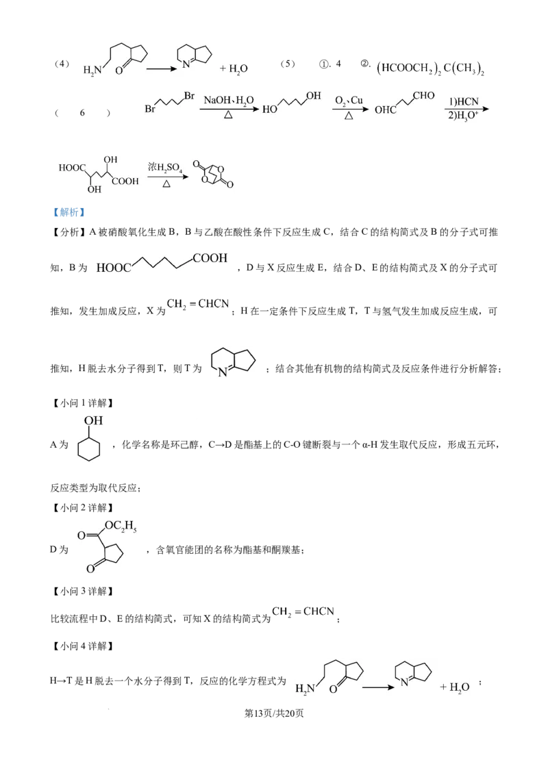 精品解析：天津市滨海新区塘沽第一中学2024-2025学年高三上学期第二次月考化学试卷（解析版）_2024-2025高三（6-6月题库）_2024年12月试卷