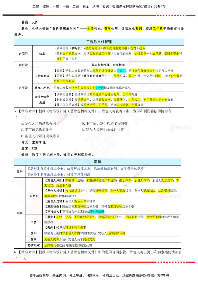 YS-监理合同-精准命中卷B-答案_监理工程师_2025监理工程师_2025年监理工程师SVIP_2025年监理合同管理SVIP_05-考前密训✿央企特训✿机构普押_18-合同《精准命中ABC卷》YS