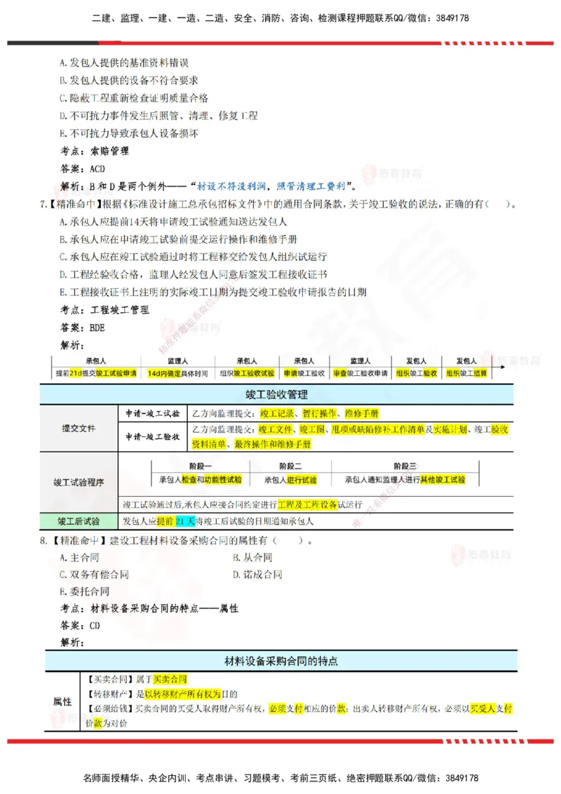 YS-监理合同-精准命中卷B-答案_监理工程师_2025监理工程师_2025年监理工程师SVIP_2025年监理合同管理SVIP_05-考前密训✿央企特训✿机构普押_18-合同《精准命中ABC卷》YS