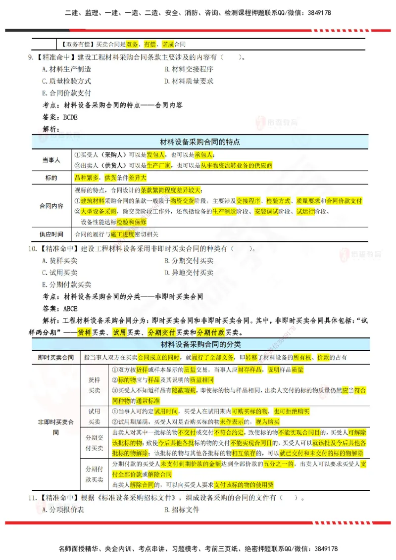 YS-监理合同-精准命中卷B-答案_监理工程师_2025监理工程师_2025年监理工程师SVIP_2025年监理合同管理SVIP_05-考前密训✿央企特训✿机构普押_18-合同《精准命中ABC卷》YS