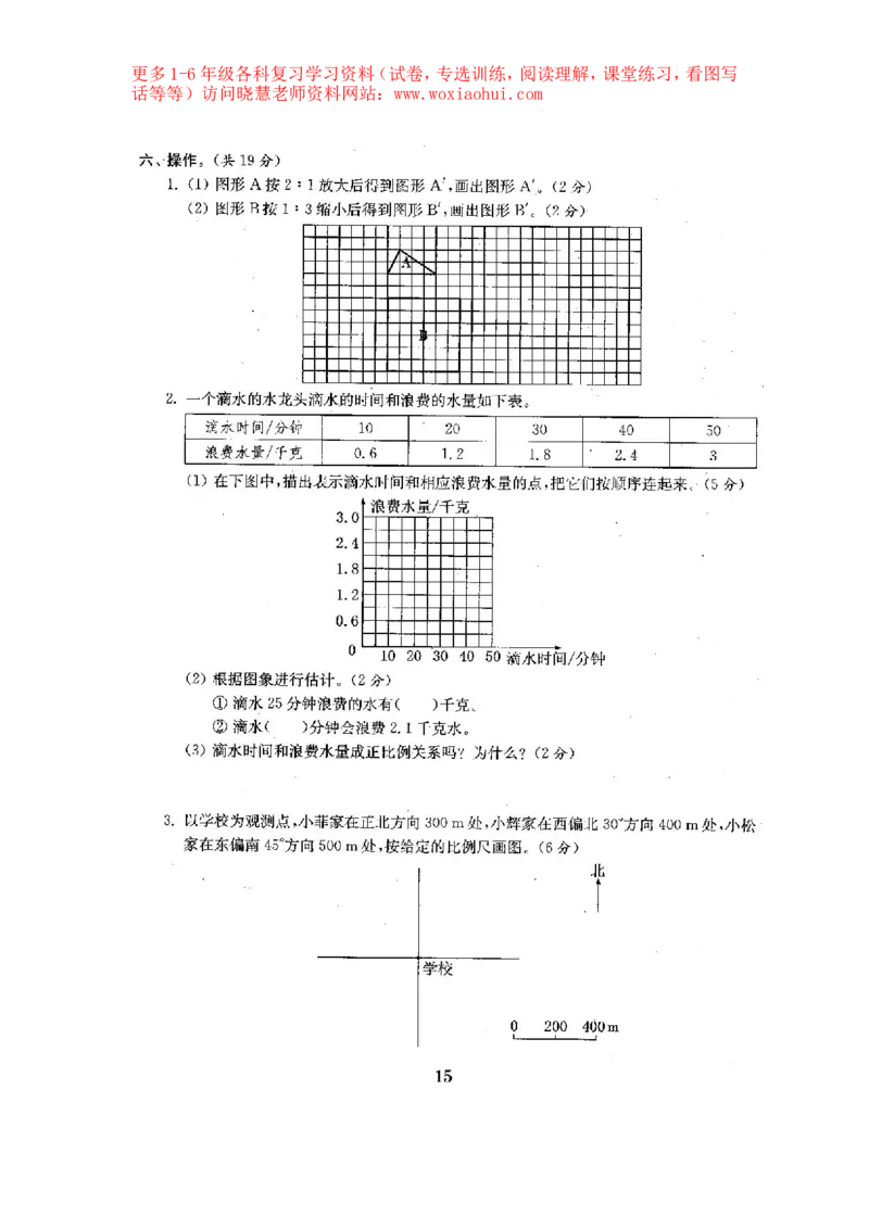 人教版数学6下期中复习试卷6套附答案_小学1-6年级全部试卷_数学_六年级_3-11-4、小学六年级数学下册_3-11-4-2、练习题、作业、试题、试卷_人教版_期中测试卷