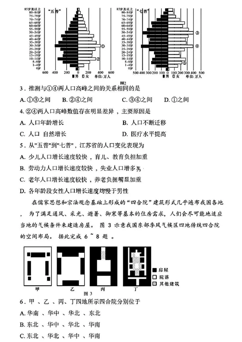 湖南省长沙市长郡中学2024-2025学年高三上学期月考卷（四）地理试卷+答案_2024-2025高三（6-6月题库）_2024年12月试卷_1231湖南省长郡中学2025届高三上学期月考试卷（四）（全科）