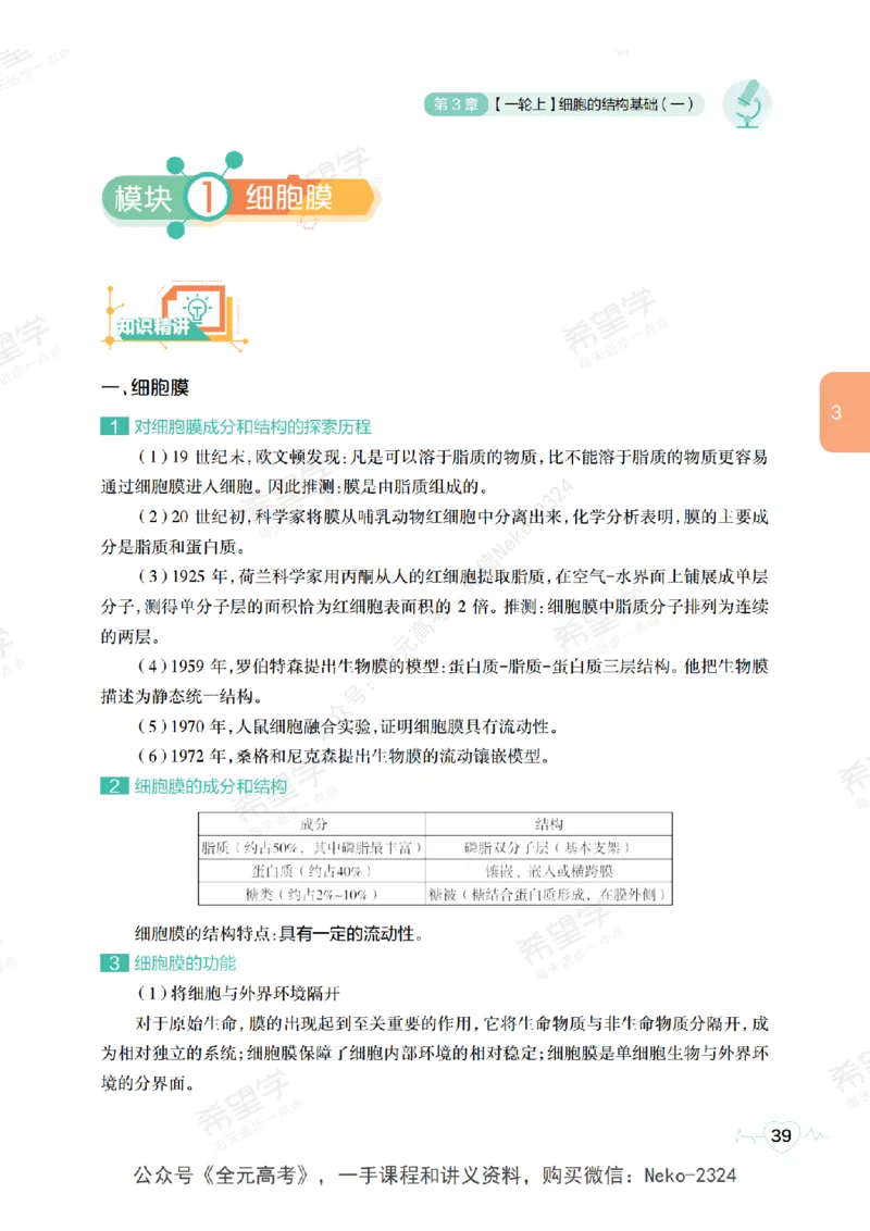 高三生物培训班学习用书（秋季第一册-全国版-S）-正文_2024-2025高三（6-6月题库）_2024年09月试卷_段麟飞