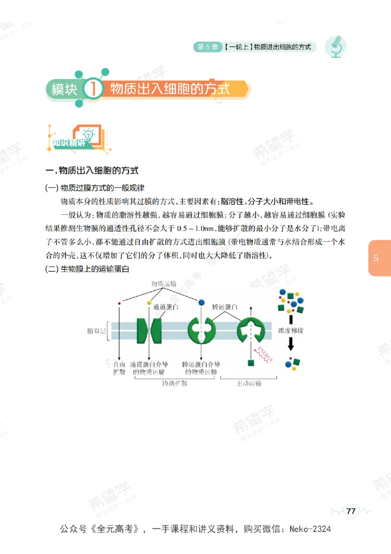 高三生物培训班学习用书（秋季第一册-全国版-S）-正文_2024-2025高三（6-6月题库）_2024年09月试卷_段麟飞