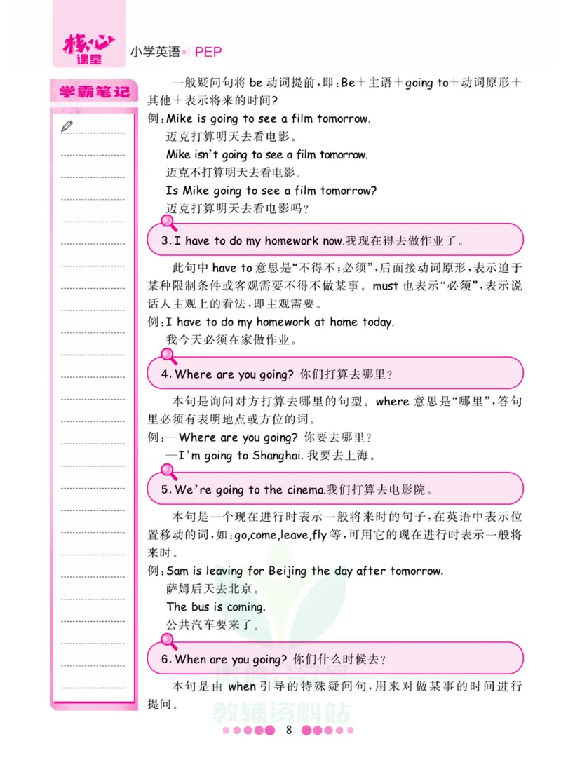 六年级上册英语人教PEP版知识清单_小学1-6年级全部试卷_英语_六年级_3-11-5、小学六年级英语上册_3-11-5-1、复习、知识点、归纳汇总_人教PEP版