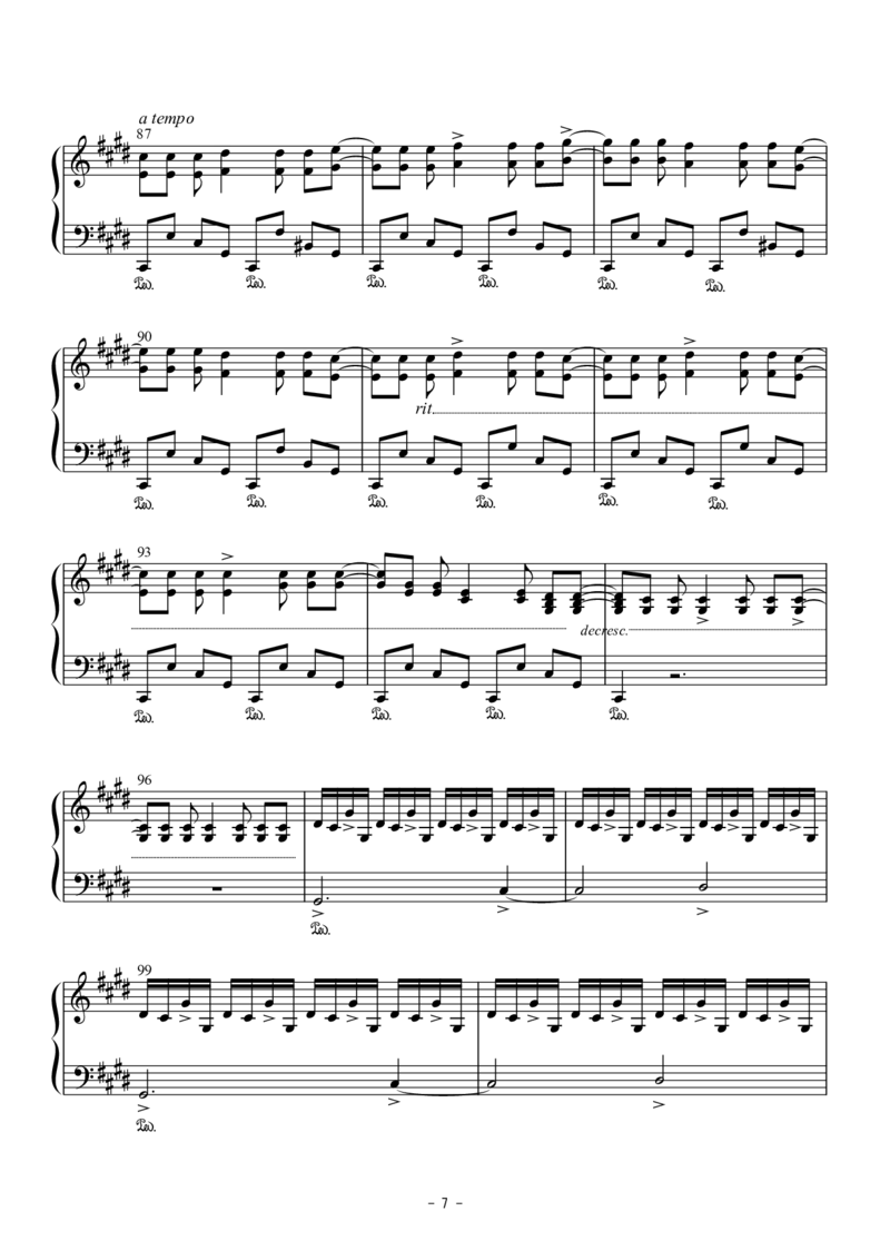 [焦げた幻想郷][lunatic][8]幽桜幻想曲_一万首著名钢琴曲谱哈农贝多芬合集视频教学电子版高清无水印可打印_05动漫游戏钢琴谱合集_日系东方Project钢琴谱全集_东方project钢琴谱