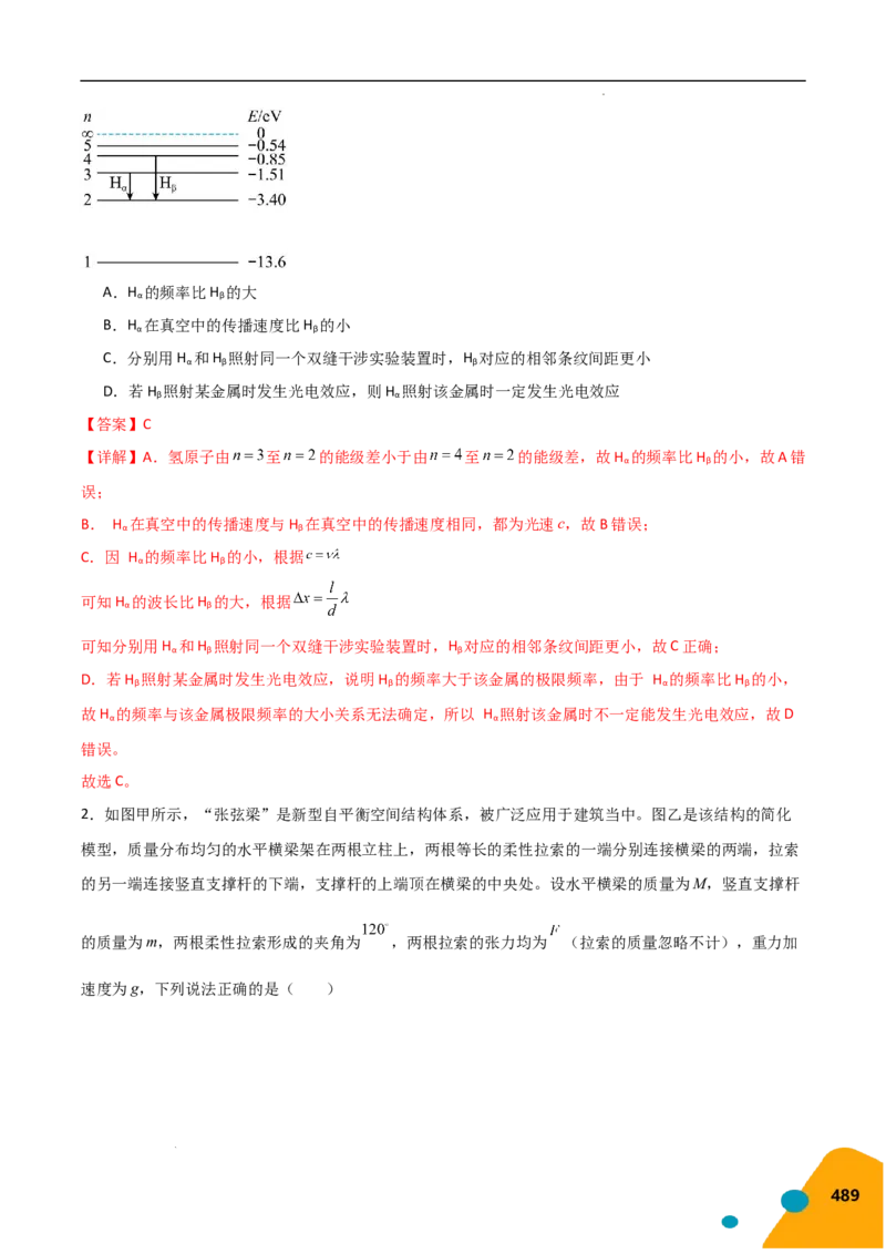 物理（Word）-2025年高考考前最后一课_2024-2025高三（6-6月题库）_2025年05月试卷_0513物理-2025年高考考前最后一课