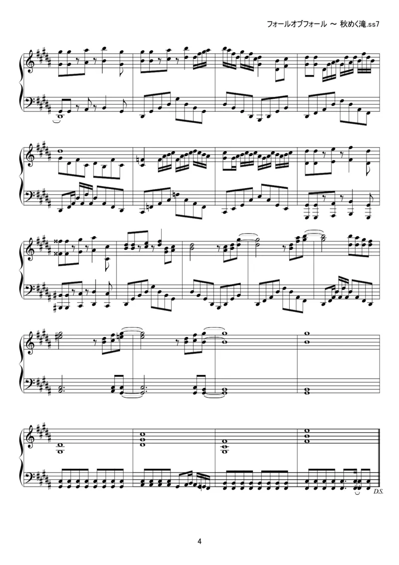 [kituneyuu][normal][4]_一万首著名钢琴曲谱哈农贝多芬合集视频教学电子版高清无水印可打印_05动漫游戏钢琴谱合集_日系东方Project钢琴谱全集_东方project钢琴谱_122