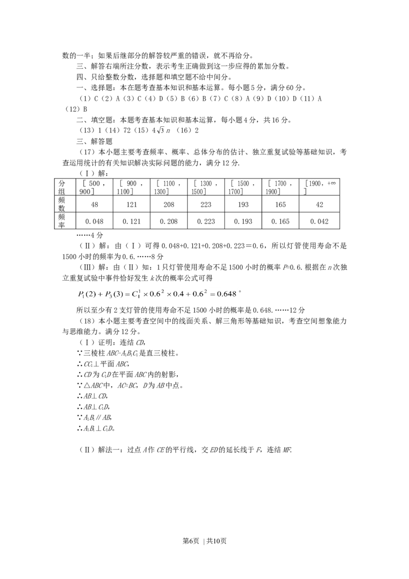 2007年辽宁高考文科数学真题及答案_数学高考真题试卷_旧1990-2007&middot;高考数学真题_1990-2007&middot;高考数学真题&middot;word_辽宁