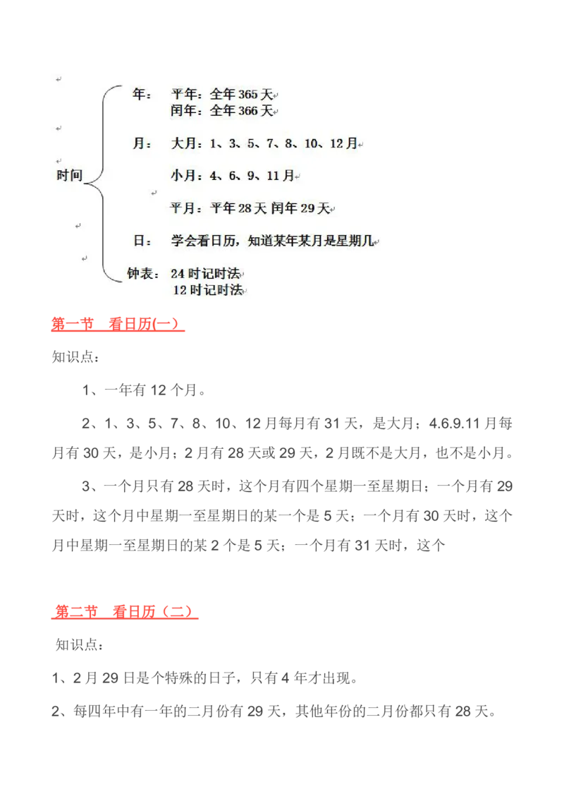 北师大版丨三年级数学上册知识点预习总览​_小学1-6年级全部试卷_数学_三年级_3-8-3、小学三年级数学上册_3-8-3-1、复习、知识点、归纳汇总_北师大版