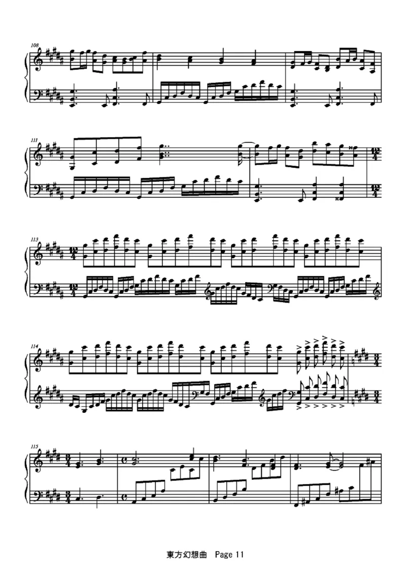 [ftva][lunatic][14]東方幻想曲_一万首著名钢琴曲谱哈农贝多芬合集视频教学电子版高清无水印可打印_05动漫游戏钢琴谱合集_日系东方Project钢琴谱全集_东方project钢琴谱