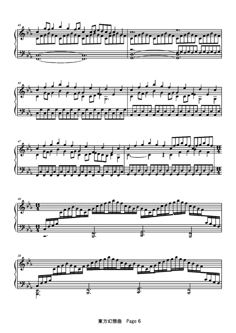 [ftva][lunatic][14]東方幻想曲_一万首著名钢琴曲谱哈农贝多芬合集视频教学电子版高清无水印可打印_05动漫游戏钢琴谱合集_日系东方Project钢琴谱全集_东方project钢琴谱