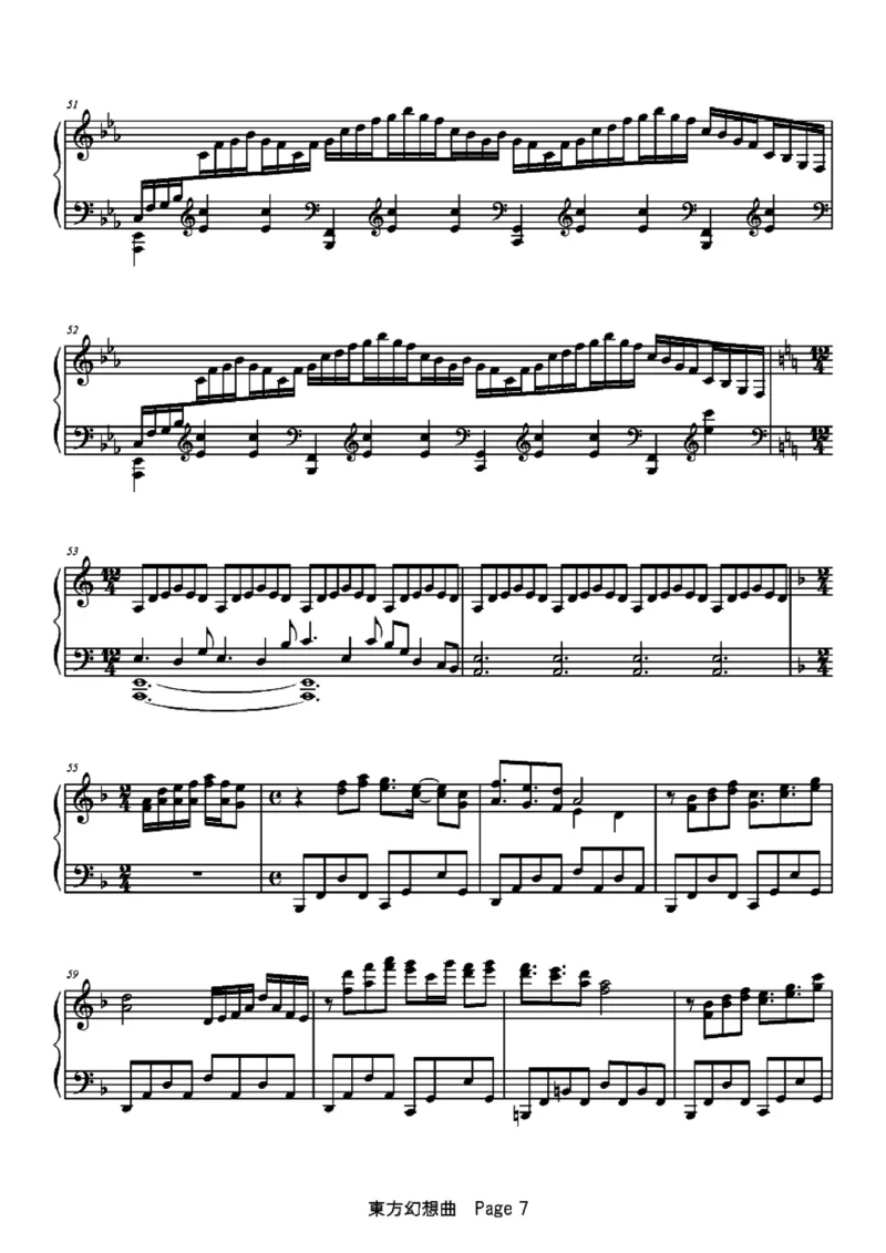 [ftva][lunatic][14]東方幻想曲_一万首著名钢琴曲谱哈农贝多芬合集视频教学电子版高清无水印可打印_05动漫游戏钢琴谱合集_日系东方Project钢琴谱全集_东方project钢琴谱