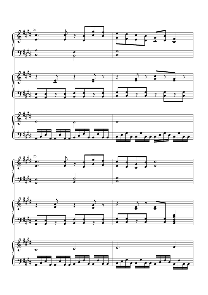 [nico][normal][12]verLastWord_一万首著名钢琴曲谱哈农贝多芬合集视频教学电子版高清无水印可打印_05动漫游戏钢琴谱合集_日系东方Project钢琴谱全集_东方project钢琴谱_21　東方妖怪小町