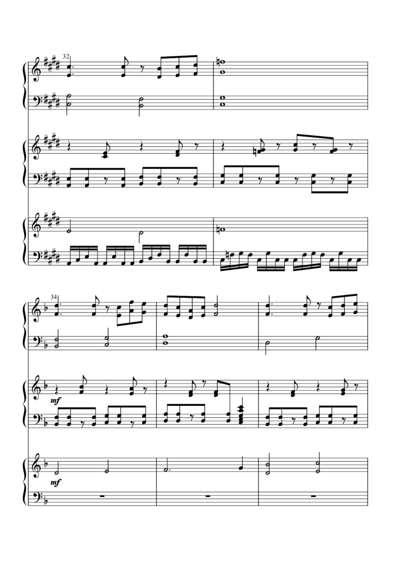 [nico][normal][12]verLastWord_一万首著名钢琴曲谱哈农贝多芬合集视频教学电子版高清无水印可打印_05动漫游戏钢琴谱合集_日系东方Project钢琴谱全集_东方project钢琴谱_21　東方妖怪小町