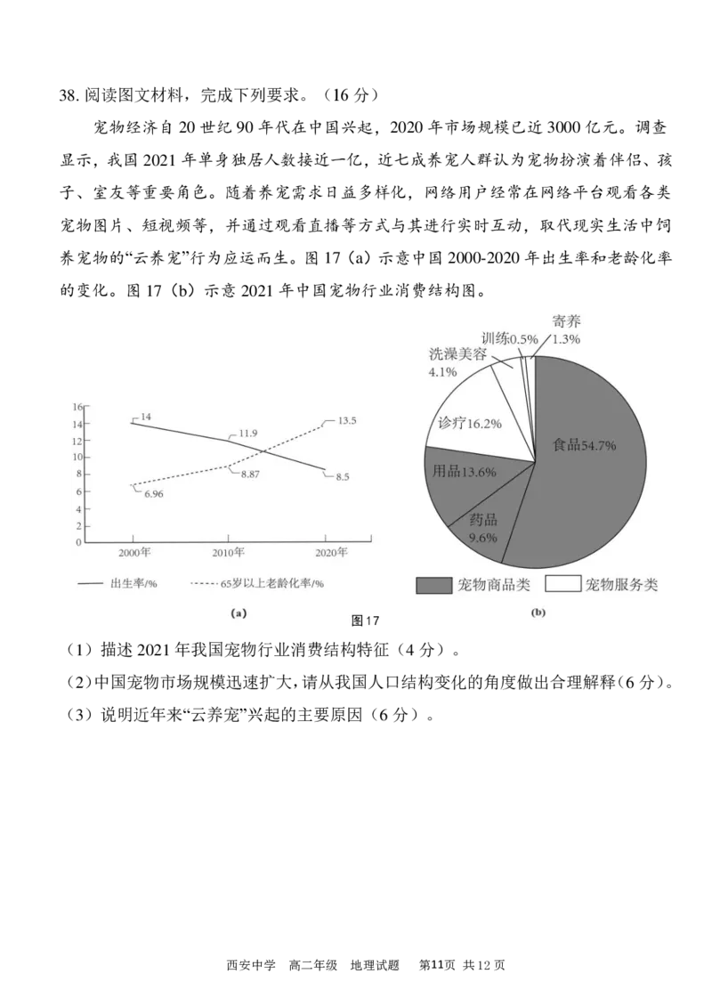 高二期末试_2024-2025高二（7-7月题库）_2024年07月试卷_0702陕西省西安中学2023-2024学年高二下学期6月期末考试_陕西省西安中学2023-2024学年高二下学期6月期末考试地理