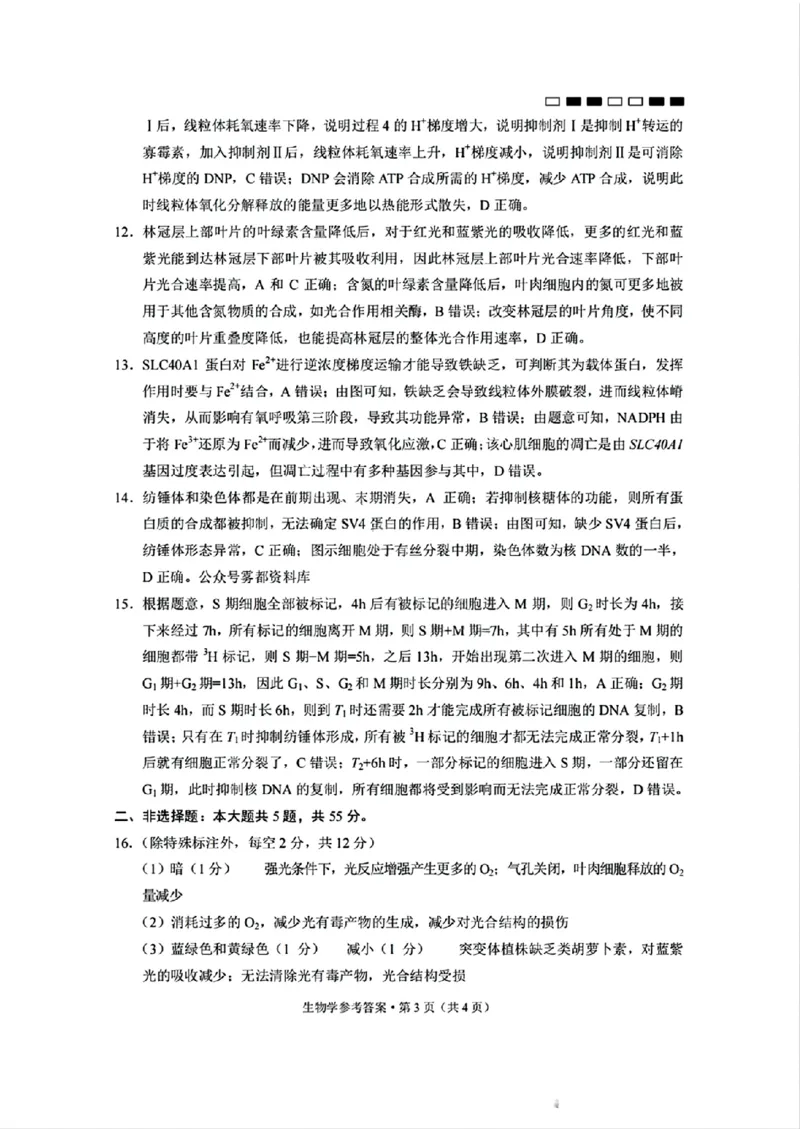 重庆市巴蜀中学2025届高考适应性月考卷（一）生物+答案_2024-2025高三（6-6月题库）_2024年09月试卷_0922重庆市巴蜀中学2024-2025学年高考适应性月考卷（一）