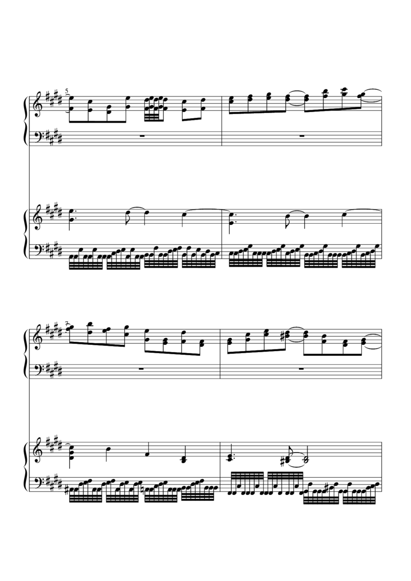 [nico][lunatic][29]_一万首著名钢琴曲谱哈农贝多芬合集视频教学电子版高清无水印可打印_05动漫游戏钢琴谱合集_日系东方Project钢琴谱全集_东方project钢琴谱_18　ネクロファンタジア