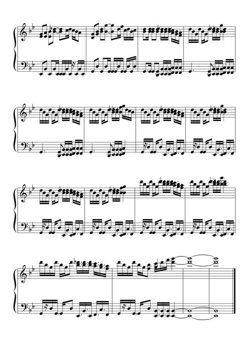 [東方ピアノEasyモード楽譜][hard][3]天空のグリニッジ_一万首著名钢琴曲谱哈农贝多芬合集视频教学电子版高清无水印可打印_05动漫游戏钢琴谱合集_日系东方Project钢琴谱全集_官方CD及其他