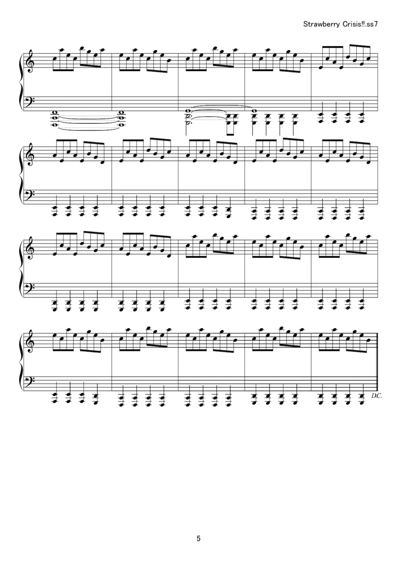 [kituneyuu][normal][4]_一万首著名钢琴曲谱哈农贝多芬合集视频教学电子版高清无水印可打印_05动漫游戏钢琴谱合集_日系东方Project钢琴谱全集_东方project钢琴谱_12　StrawberryCrisis!!