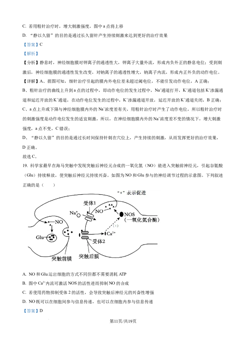 精品解析：吉林省四平市铁西区四平市实验中学2025-2026学年高二上学期9月月考生物试题（解析版）_2025年10月高二试卷_251010吉林省四平市实验中学2025-2026学年高二上学期9月月考