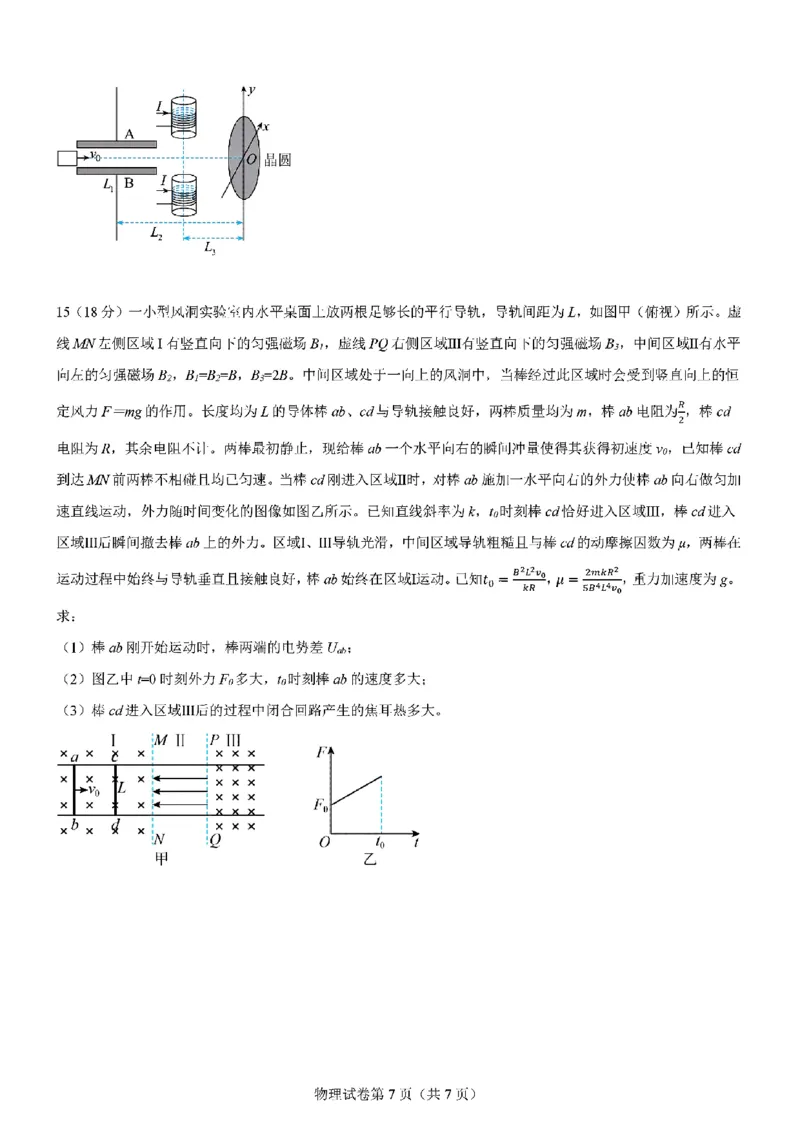 物理试题_2024-2025高三（6-6月题库）_2024年11月试卷_11102025届高三八省适应性联考模拟演练考试（二）