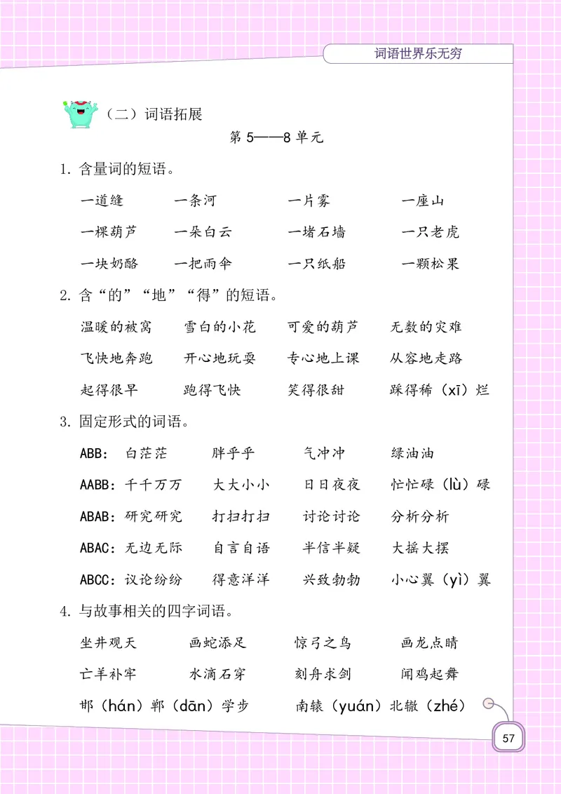 二年级上册语文-期末复习5-8单元资料_小学1-6年级全部试卷_语文_二年级_3-7-1、小学二年级语文上册_3-7-1-1、复习、知识点、归纳汇总_通用