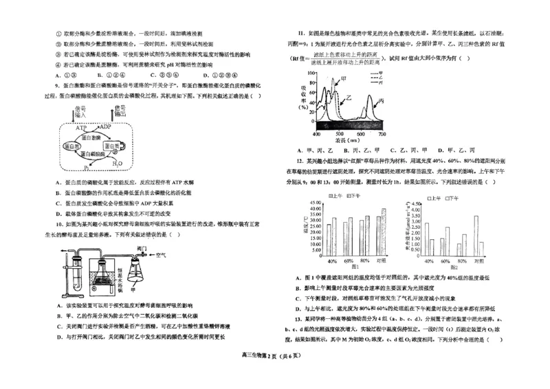 辽宁省辽东南协作体2024-2025学年高三上学期10月月考试题生物PDF版含答案_2024-2025高三（6-6月题库）_2024年10月试卷_1019辽宁省辽东南协作体2024-2025学年高三上学期10月月考