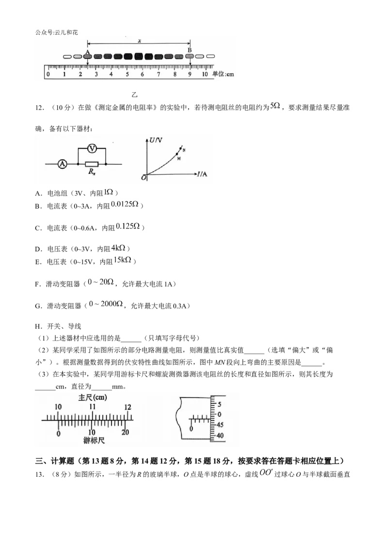 辽宁省重点高中沈阳市郊联体2024-2025学年高二上学期11月期中考试物理（含解析）_2024-2025高二（7-7月题库）_2024年11月试卷
