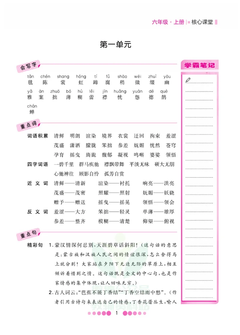 六年级上册语文部编版考点过关_小学1-6年级全部试卷_语文_六年级_3-11-1、小学六年级语文上册_3-11-1-1、复习、知识点、归纳汇总_部编（人教）版