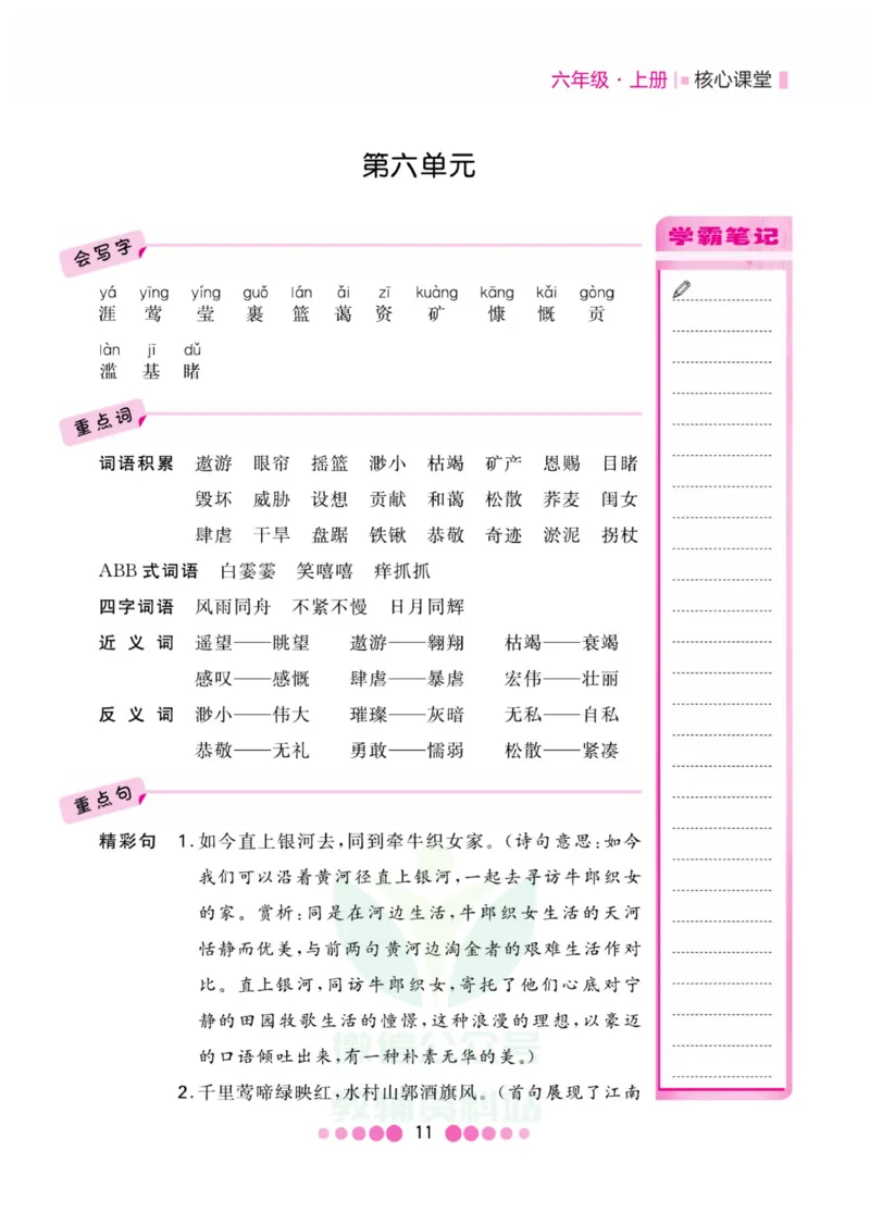 六年级上册语文部编版考点过关_小学1-6年级全部试卷_语文_六年级_3-11-1、小学六年级语文上册_3-11-1-1、复习、知识点、归纳汇总_部编（人教）版