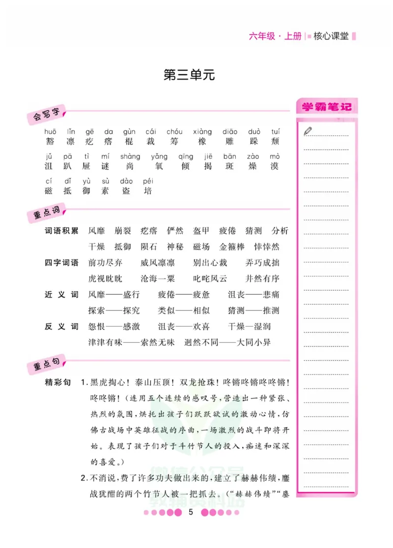 六年级上册语文部编版考点过关_小学1-6年级全部试卷_语文_六年级_3-11-1、小学六年级语文上册_3-11-1-1、复习、知识点、归纳汇总_部编（人教）版