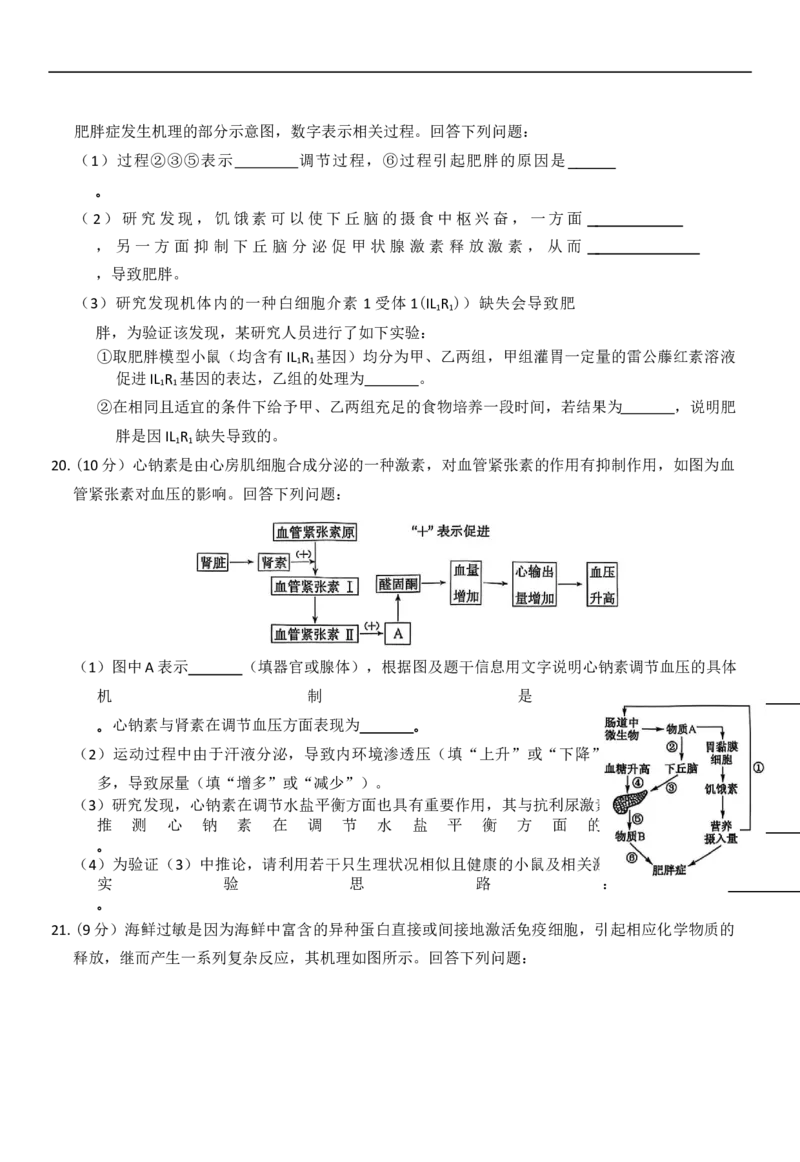生物_2025年11月高二试卷_251110河河南省南阳市九师联盟2025-2026学年高二上学期期中考试（全）_河南南阳市九师联盟2025-2026学年高二上学期期中生物试题（含答案）