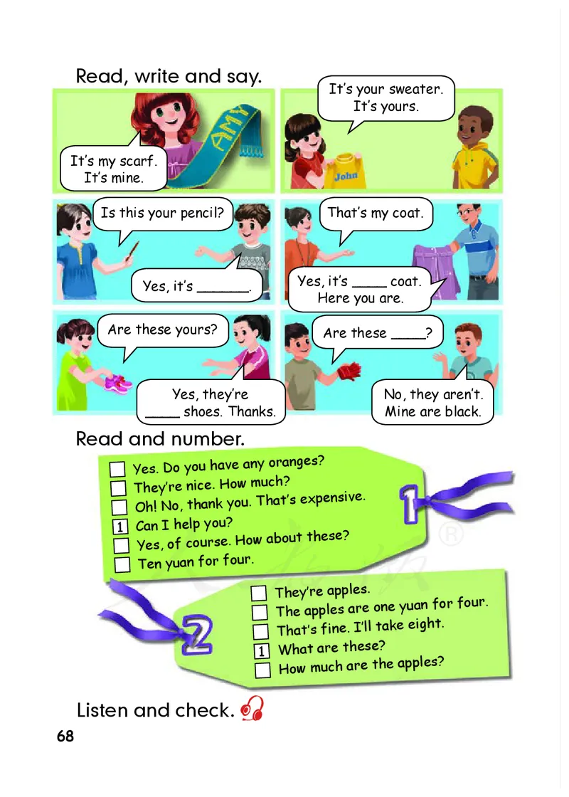 人教版（PEP）（三年级起点）（主编：吴欣）四年级下册英语PDF电子课本_小学1-6年级全部试卷_英语_四年级_3-9-6、小学四年级英语下册_3-9-6-3、电子教材、课本