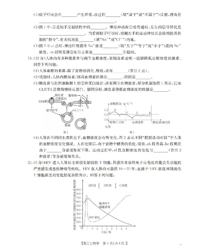 青海省2025-2026学年高二上学期11月月考（26-100B）生物_251203金太阳&middot;青海省2025-2026学年高二上学期11月月考（26-100B）（全）