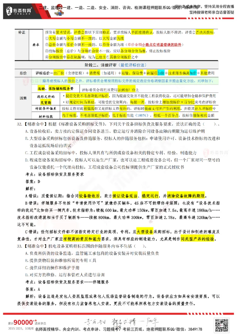 YS-监理合同-精准命中卷A-答案_监理工程师_2025监理工程师_2025年监理工程师SVIP_2025年监理合同管理SVIP_05-考前密训✿央企特训✿机构普押_18-合同《精准命中ABC卷》YS
