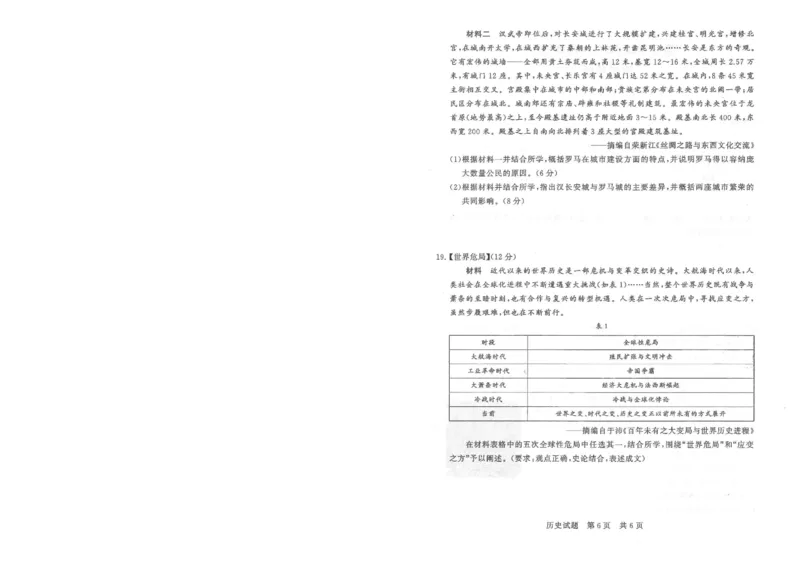T8联考2026届高三年级12月检测训练历史(湖北)_2024-2026高三（6-6月题库）_2025年12月高三试卷_2512252026届高三第一次学业质量评价联考（T8八省联考）（全科）_选科[湖北专版]（全）