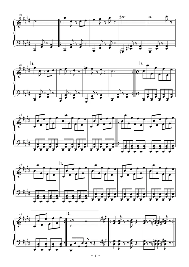 [Bosendorfer][normal][4]_一万首著名钢琴曲谱哈农贝多芬合集视频教学电子版高清无水印可打印_05动漫游戏钢琴谱合集_日系东方Project钢琴谱全集_东方project钢琴谱