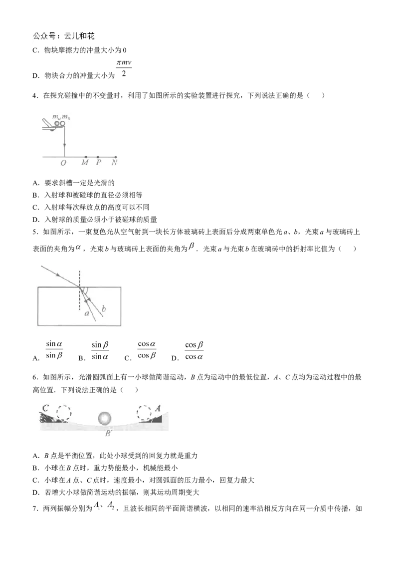 江苏省海安高级中学2024-2025学年高二上学期10月月考试题物理Word版含答案_2024年11月试卷_1109江苏省海安高级中学2024-2025学年高二上学期10月月考