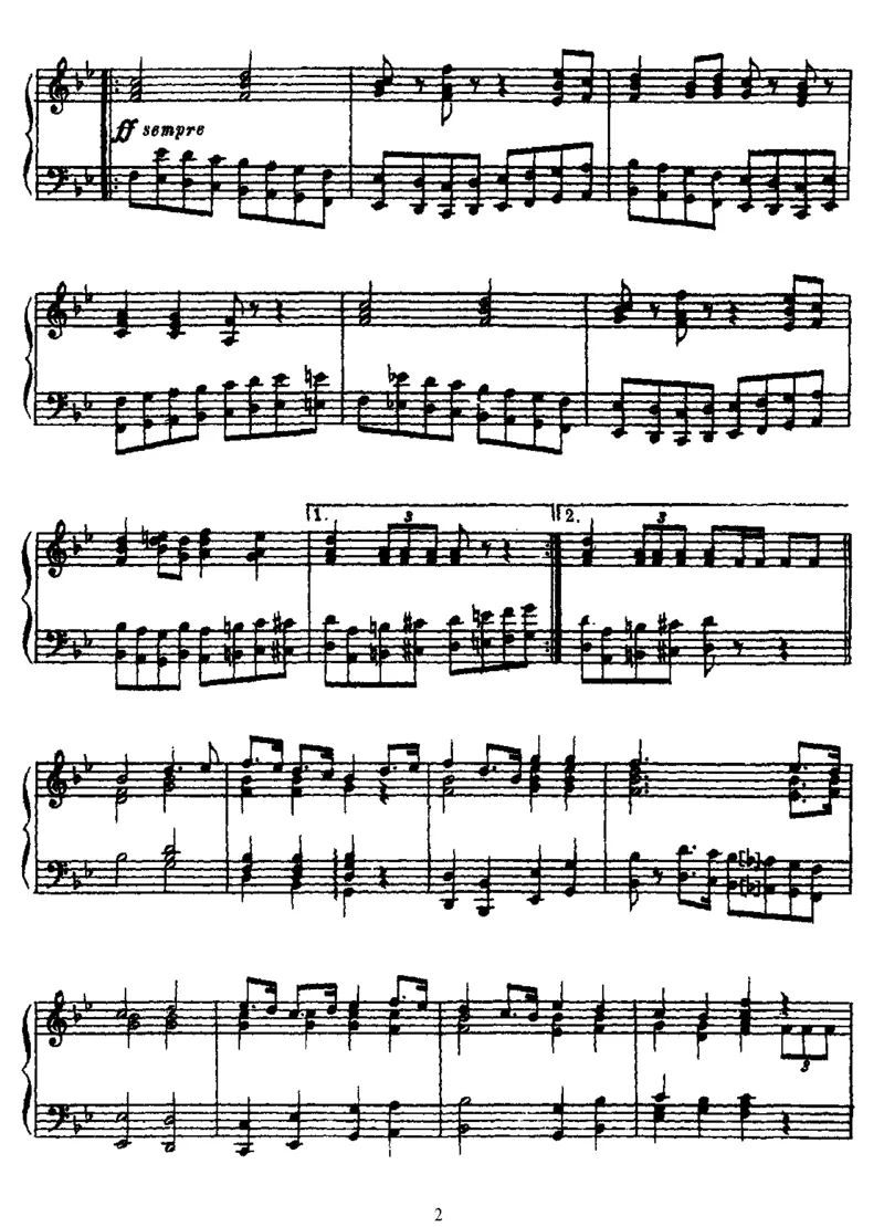 YurevskyRegimentMarch_一万首著名钢琴曲谱哈农贝多芬合集视频教学电子版高清无水印可打印_1古典钢琴知名音乐家谱_柴科夫斯基钢琴谱全集_其他