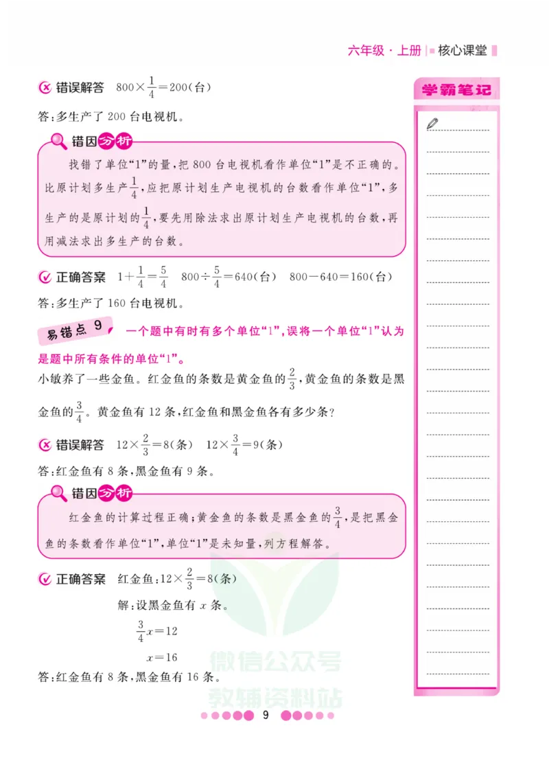 六年级上册数学苏教版易错清单_小学1-6年级全部试卷_数学_六年级_3-11-3、小学六年级数学上册_3-11-3-1、复习、知识点、归纳汇总_苏教版