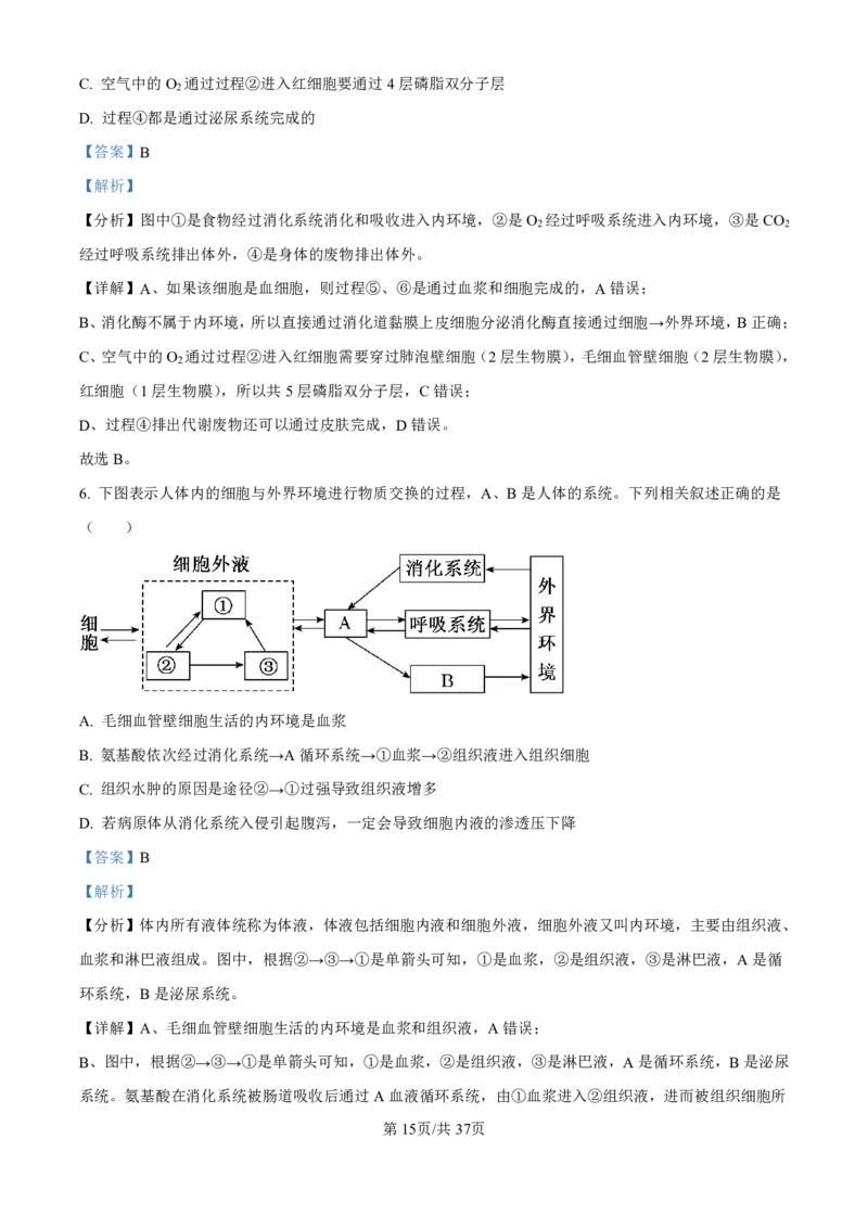 生物-河北衡水中学2024-2025学年高二上学期综合素质评价_2024-2025高二（7-7月题库）_2024年11月试卷_1120河北衡水中学2024-2025学年高二上学期综合素质评价