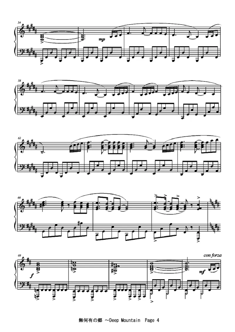 [ftva][hard][10]_一万首著名钢琴曲谱哈农贝多芬合集视频教学电子版高清无水印可打印_05动漫游戏钢琴谱合集_日系东方Project钢琴谱全集_东方project钢琴谱_02　無何有の鄉　～DeepMountain