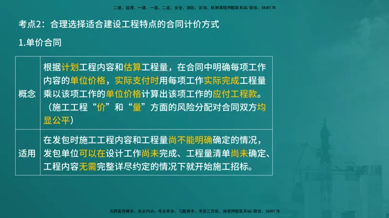 合同管理（在线版）_监理工程师_2025监理工程师_2025年监理工程师SVIP_2025年监理合同管理SVIP_04-冲刺串讲✿考点强化✿小灶集训_01-合同《核心考点进阶》徐老师YL_讲义
