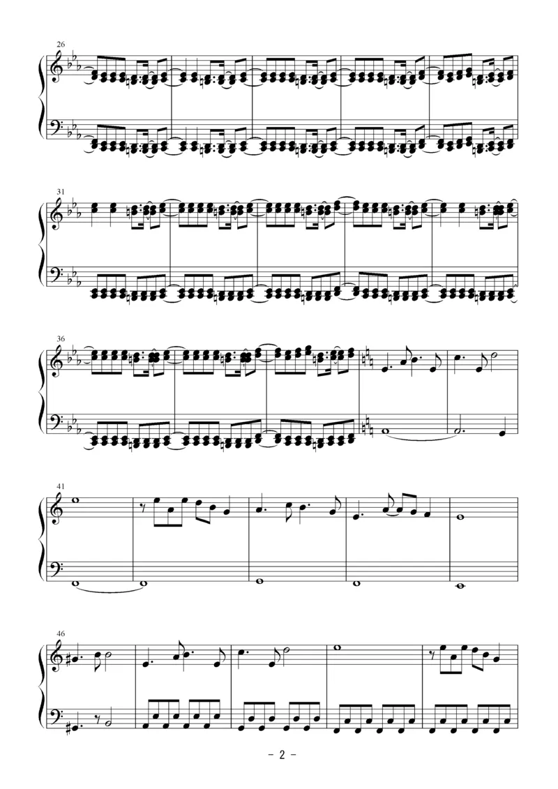 [Bosendorfer][easy][3]_一万首著名钢琴曲谱哈农贝多芬合集视频教学电子版高清无水印可打印_05动漫游戏钢琴谱合集_日系东方Project钢琴谱全集_东方project钢琴谱