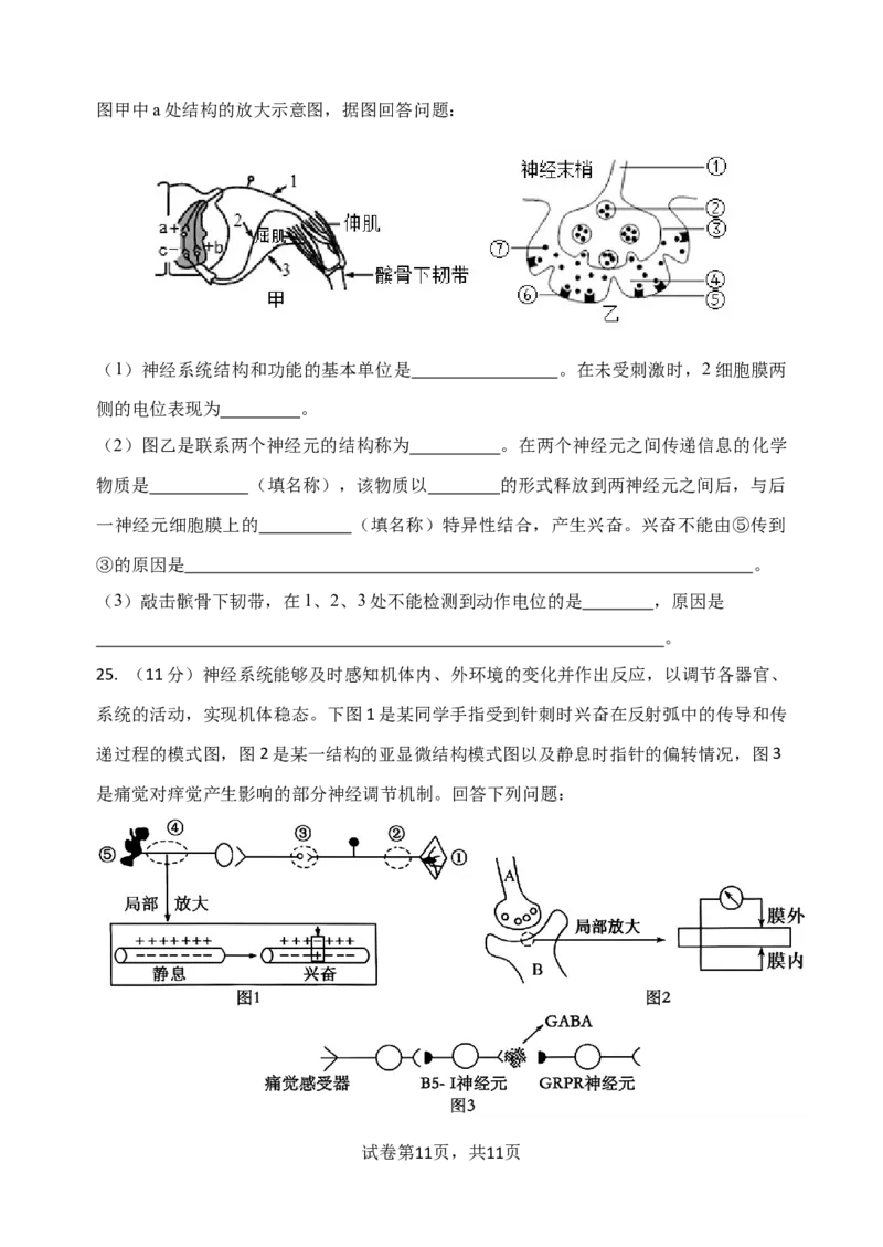 玉溪一中2025&mdash;2026学年上学期第一次月考_2025年10月高二试卷_251005云南省玉溪第一中学2025-2026学年高二上学期第一次月考试题（全）