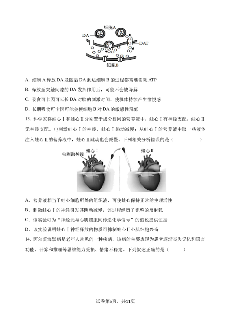 玉溪一中2025&mdash;2026学年上学期第一次月考_2025年10月高二试卷_251005云南省玉溪第一中学2025-2026学年高二上学期第一次月考试题（全）
